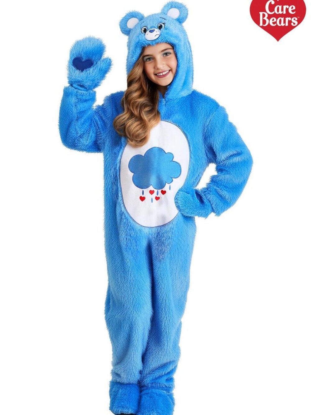 Care Bears Kids Retro Grumpy Bear Halloween Costume Dress Up Size Small (6)